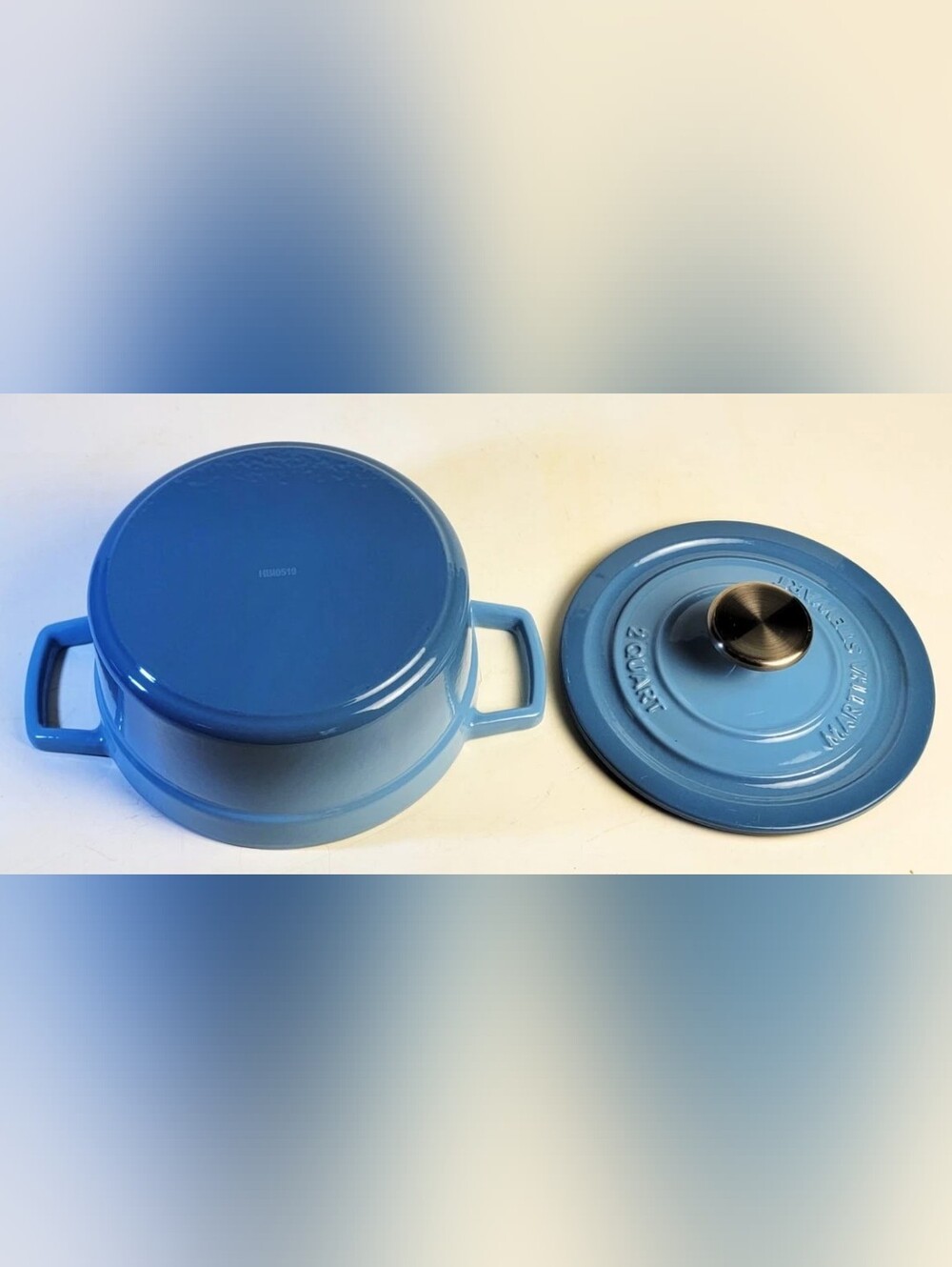 Martha Stewart Collection Enameled Cast Iron Round 2-Qt. Dutch Oven - Picture 3 of 3